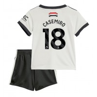 Dres Manchester United Casemiro #18 Tretina pre deti 2024-25 Krátky Rukáv (+ trenírky)